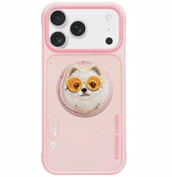 Futrollë MagSafe Nimmy Glasses Cool Dog për iPhone 17 Pro, rozë