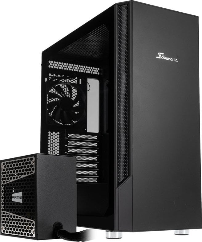 Kutia gaming Seasonic Arch Q503 me PSU DGC-650, ATX, USB-C, e zezë