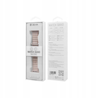 Rrip ore Devia Deluxe Sport6 për Apple Watch, silikon, 42 44 45 49mm, gri e çelët