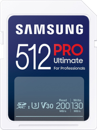 Kartë memorie Samsung Pro Ultimate SDXC, 512GB, UHS I U3 V30
