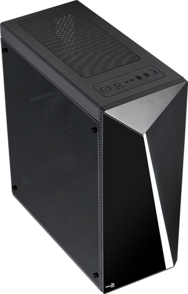Kasë kompjuterike Aerocool Shard RGB Midi-Tower, e zezë