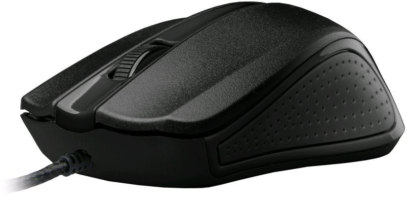 Maush me kabllo C TECH WM 01BK, optik, 1200 DPI, i zi