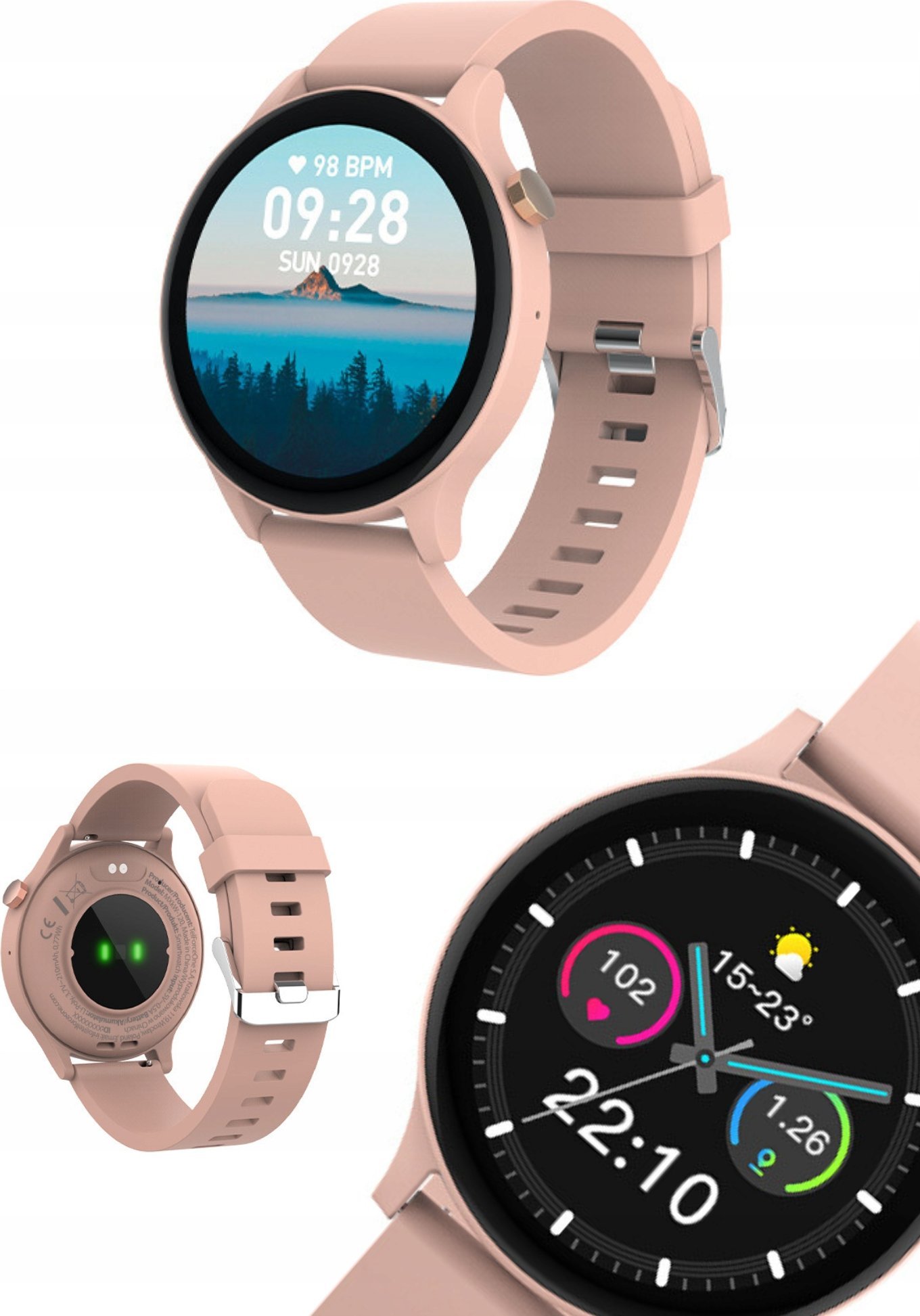 Orë inteligjente Maxlife MXSW-120, Bluetooth, IP67, rozë