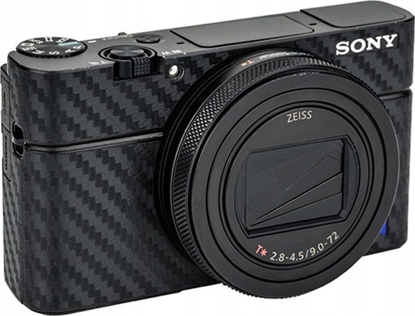 Film mbrojtës Kiwifotos JJC KS-RX100VICF për Sony RX100VI, fibër karboni, rezistent ndaj gërvishtjeve, i zi