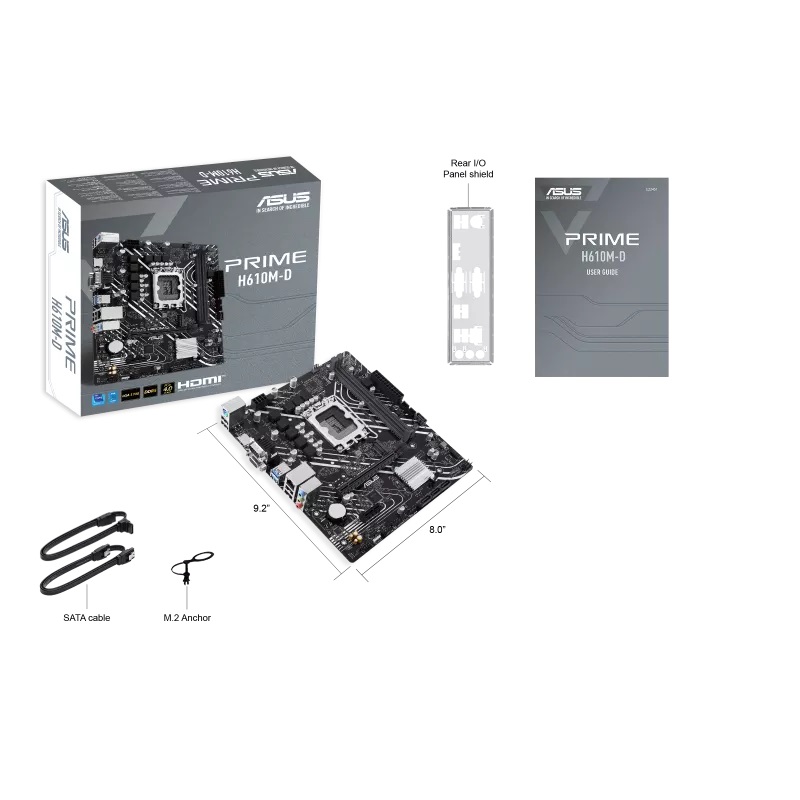 Pllakë amë ASUS PRIME H610M-D