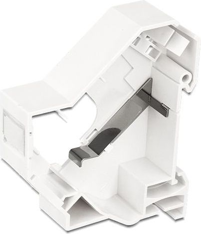 Mbajtës Keystone DeLOCK 86232, për shina DIN, i zi