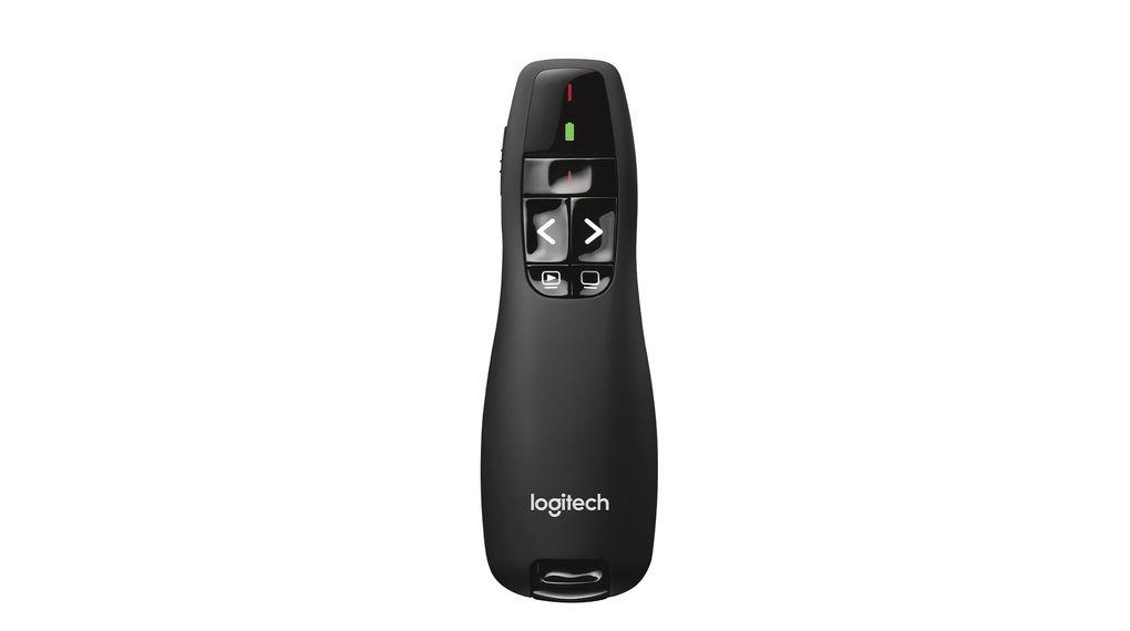 Telekomandë prezantimi Logitech R400, wireless, lazer i kuq, e zezë