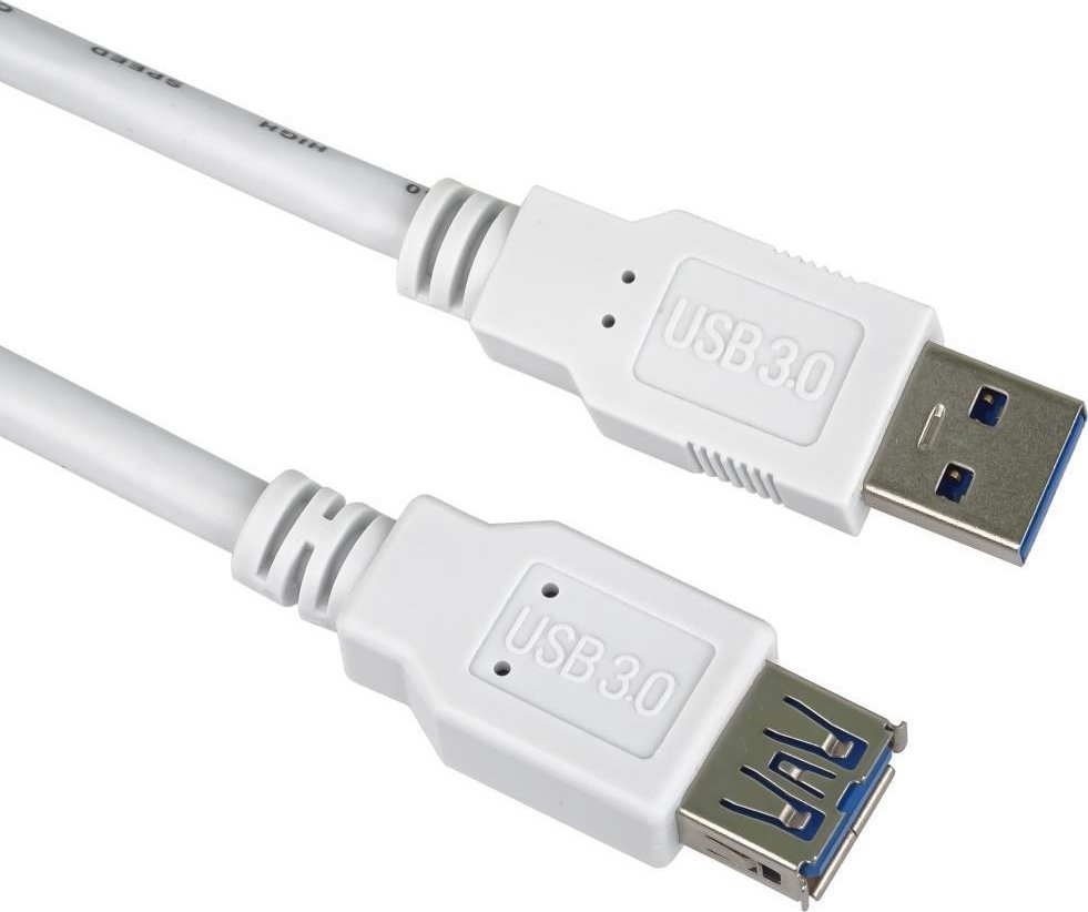 Kabllo USB PremiumCord USB A në USB A, 5 m, USB 3.0, e bardhë