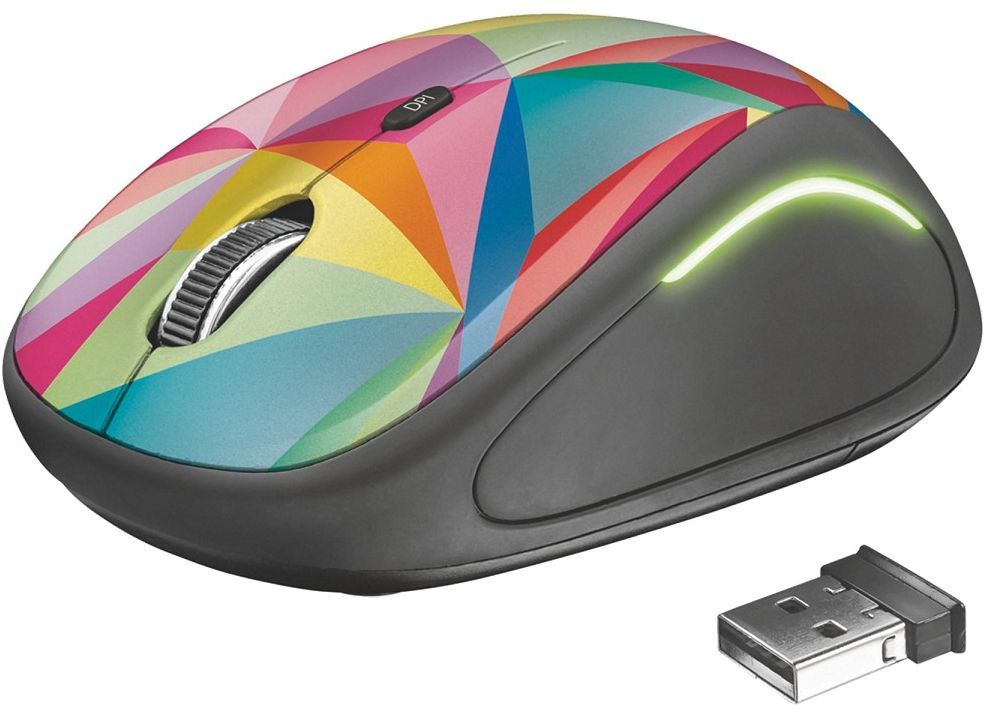Maus Trust YVI, wireless, USB