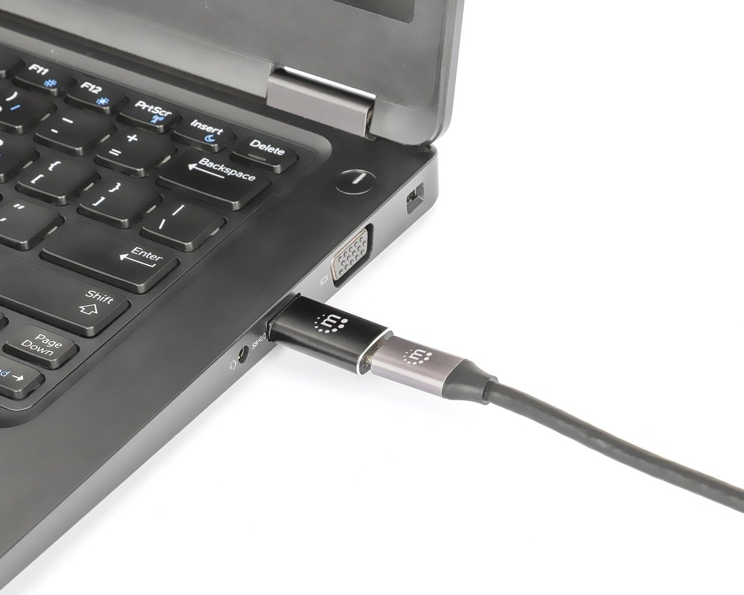 Adapter USB Manhattan, USB C në USB A, 10 Gbps, i zi