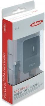 Lexues karte + USB Hub Ednet 2.0, i zi