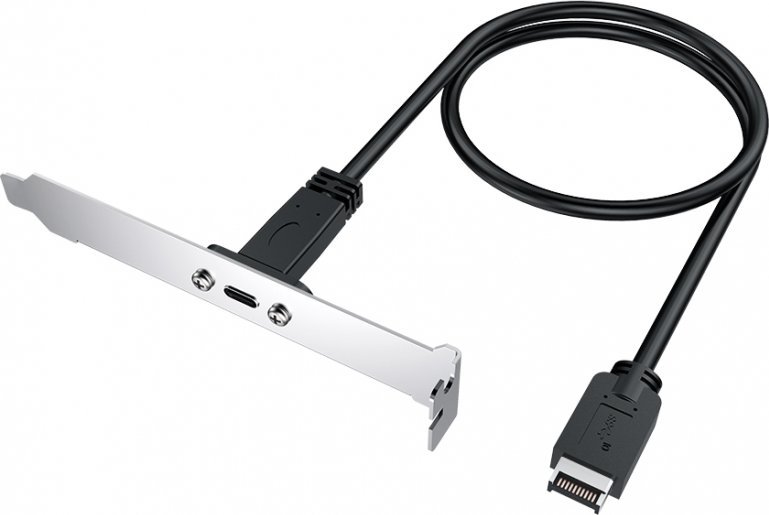 Kabllo zgjatues Graugear USB-E në USB-C, USB 3.2 Gen 2, 0.5m, i zi