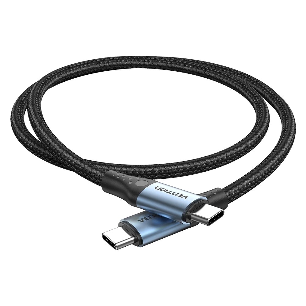 Kabllo Vention USB-C në USB-C, 1.5m, 5A 240W, e zezë