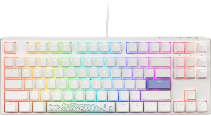 Tастатура Ducky One 3 Classic Pure White TKL, RGB LED, MX–Brown