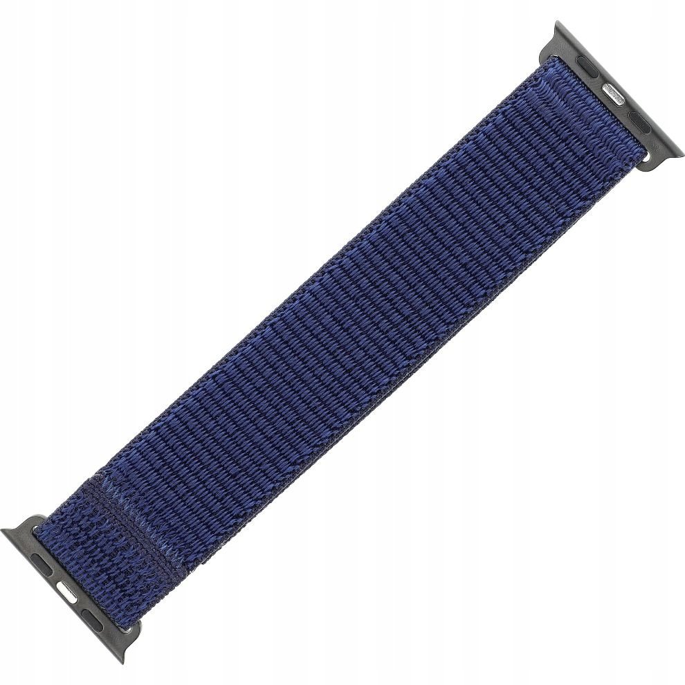 Rrip ore FIXED Nylon Strap për Apple Watch 38/40/41mm, najlon, mbyllje me velcro, blu e errët