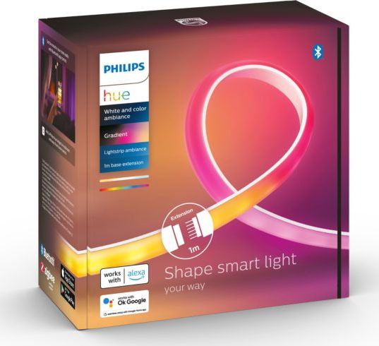 Shirit LED Philips Hue Gradient, zgjatim 1m, shumëngjyrësh