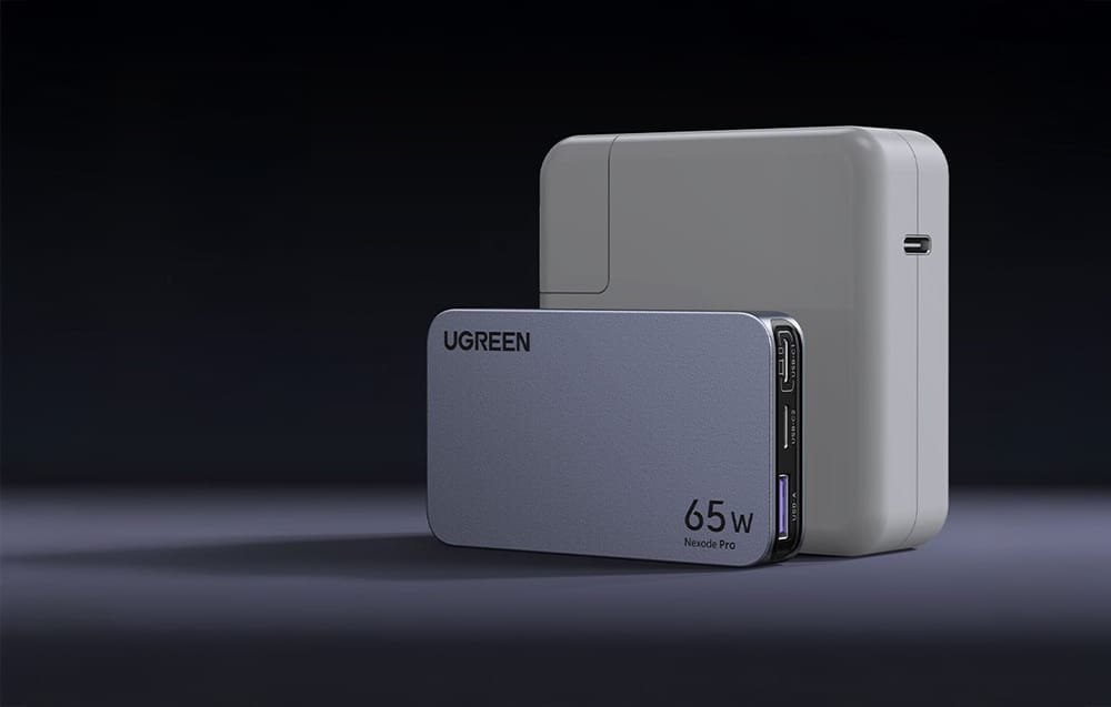 Karikues udhëtimi Ugreen Nexode Pro 65W GaN, 2x USB C, 1x USB A, i bardhë