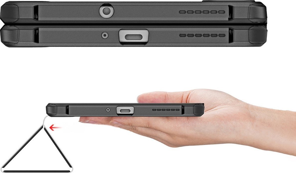 Mbulesë tableti Dux Ducis Toby, për Realme Pad Mini, me mbajtëse stylus, e zezë