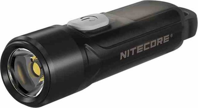 Elektrik dore Nitecore TIKI LE, 300 lumens, me LED kuqe dhe blu, i zi