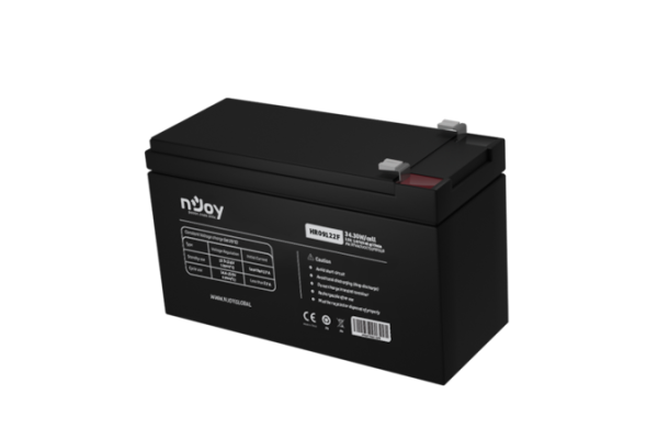 Bateri UPS NJoy HR09122F, 12V, 9A, e zezë