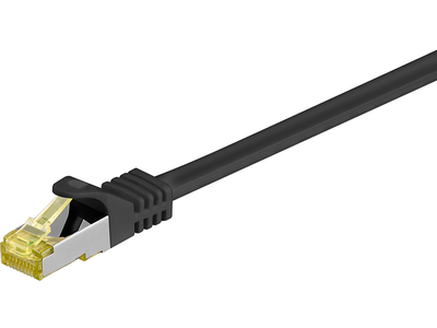 Kabllo MicroConnect patch S/FTP, RJ45, Cat7, 1.5m, e zezë