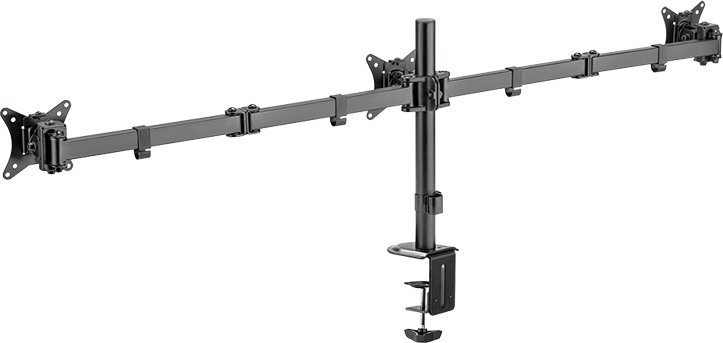 Mbajtës tavoline për 3 monitorë LogiLink BP0173, 17"-27", VESA 75x75 100x100, i zi