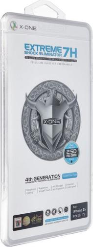 Mbrojtëse ekrani X-one Extreme Shock Eliminator 4th Gen, për iPhone 15 Pro, transparente