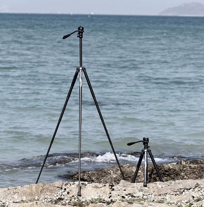 Tripod Ulanzi Carbon Fiber Travel F38, fibra karboni, Quick Release, i zi