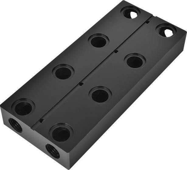 Lidhës ftohës për GPU Thermaltake Pacific VGA Bridge Quad G1/4, për 4 karta grafike, i zi