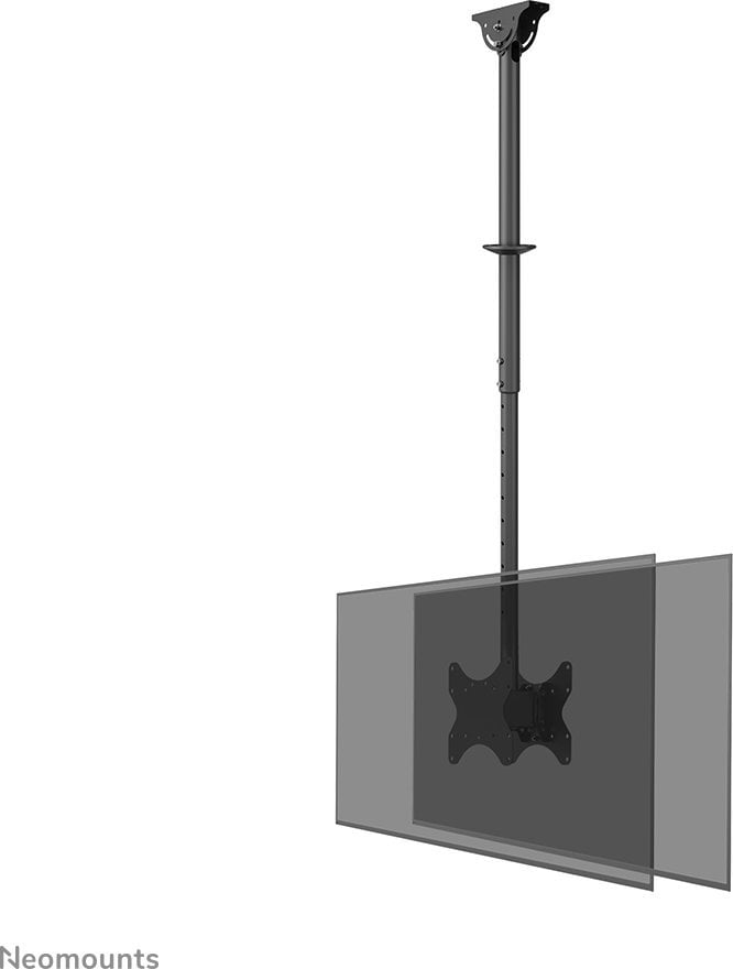 Mbajtëse tavani për monitor Neomounts CL35-340BL22, dual, 23-42", lartësi 106-156 cm, e zezë