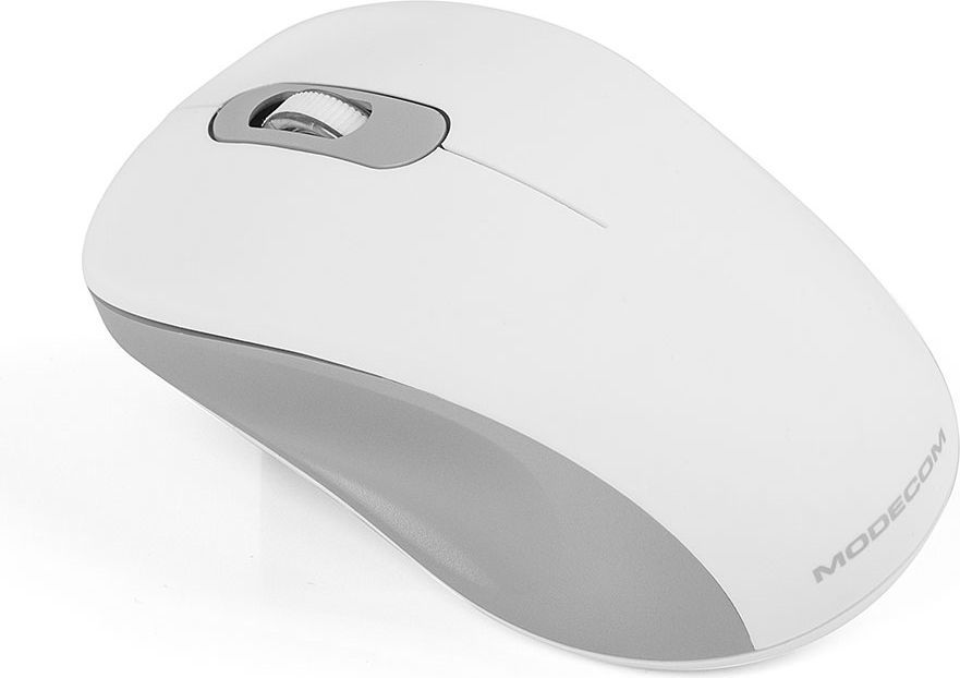 Maus Modecom WM10S, wireless, USB, i bardhë
