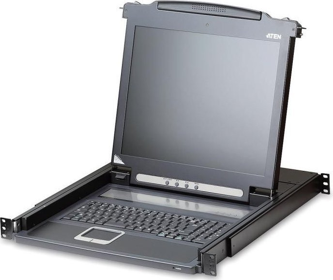 Конзола за рек Aten CL1000M, екран 17\", IT layout, KVM, црна