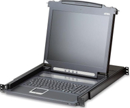 Konsolë rack Aten CL1000M, ekran 17", IT layout, KVM, e zezë