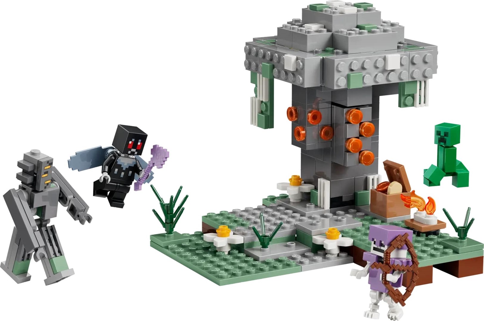 Lodër ndërtimi LEGO Minecraft 21586 The Pale Garden, set ndërtimi, shumëngjyrëshe