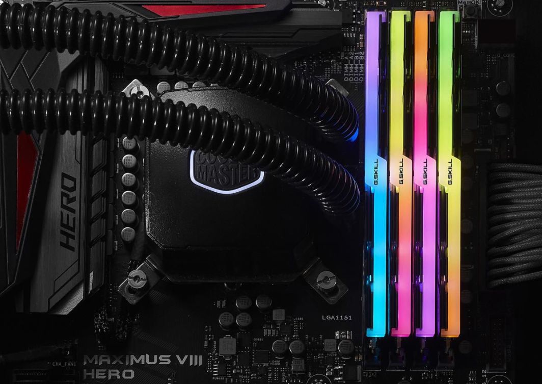 Memorie G.Skill Trident Z RGB, DDR4, 64 GB, 3600 MHz, CL17, F4-3600C17Q-64GTZR