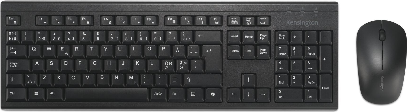 Set tastiere dhe miu Kensington KM270 EQ Desktop, pa tel, i zi
