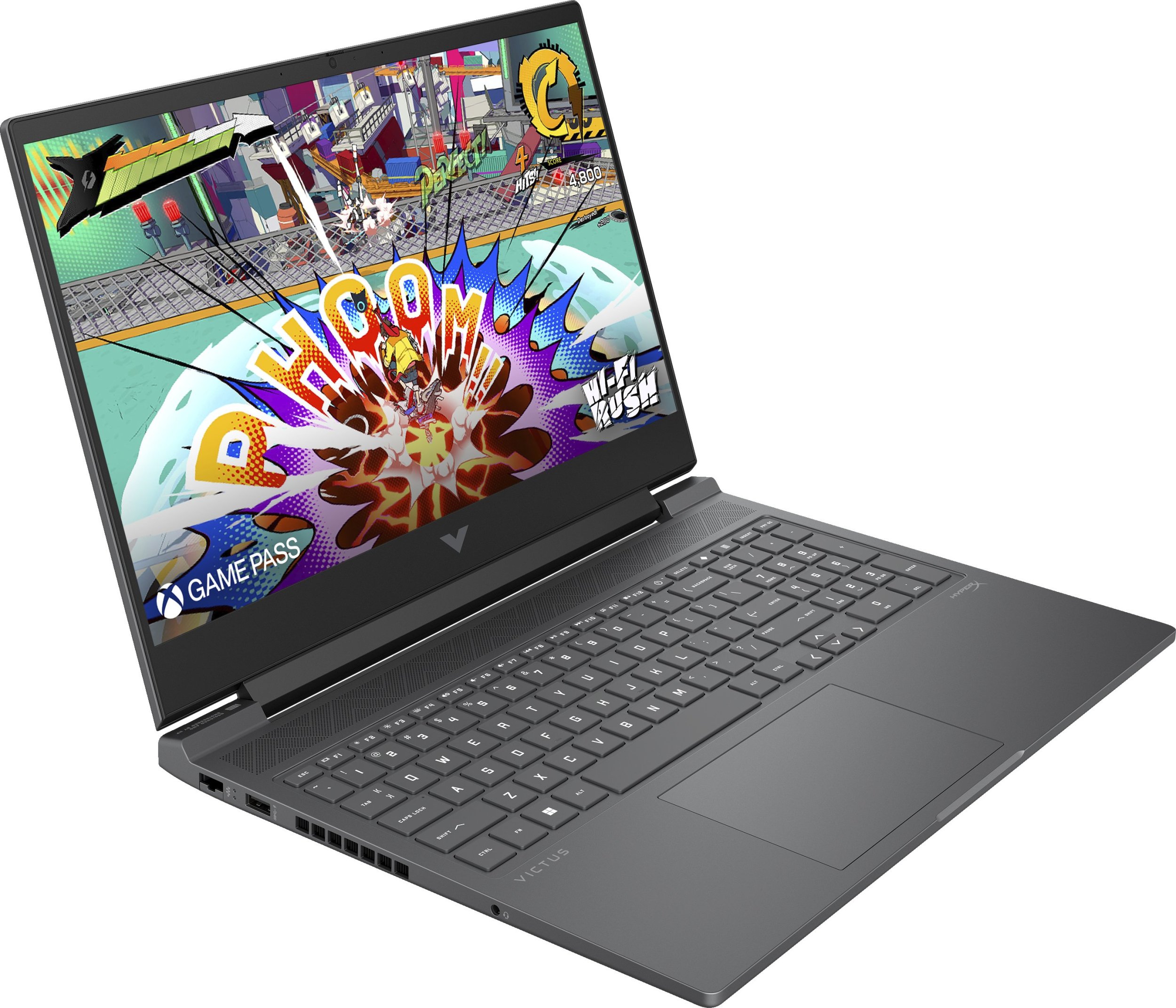Laptop gaming HP Victus 16 s1722nw, Ryzen 7 8845HS, 16.1" FHD 165Hz, 16GB RAM, 512GB SSD, RTX 4070, gri