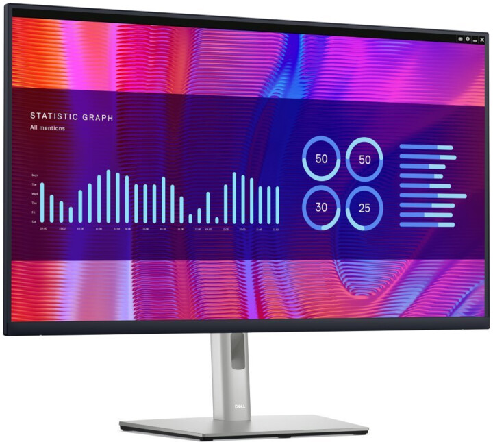 Монитор Dell P3223DE - LED, 31.5", QHD, црн / сребро