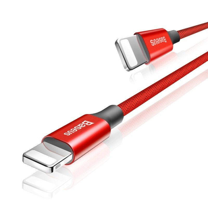 Kabllo USB Baseus CALYW-A09, USB-A në Lightning, 1.8 m, e kuqe