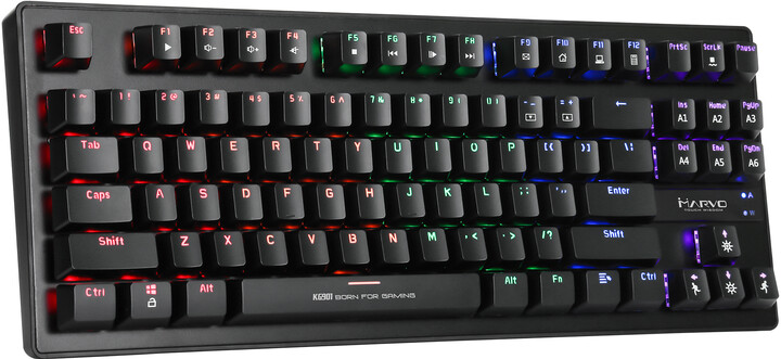 Tastierë Marvo KG901, blu mekanike, CZ / SK