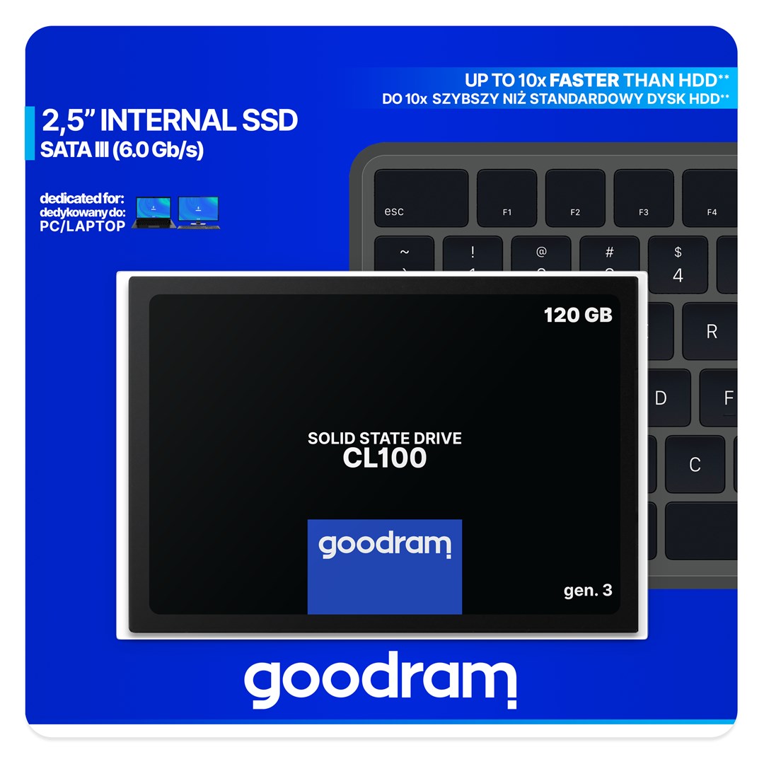 Disk SSD Goodram CL100, 120GB, 2.5" SATA3