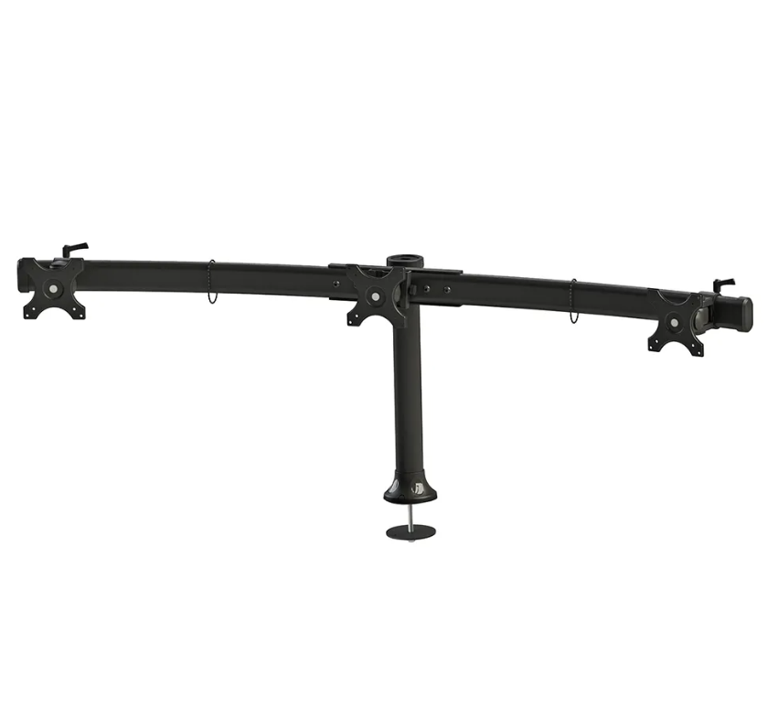 Qëndrim tavoline për monitorë Neomounts FPMA-D700DD3, për 3 monitorë 10"-27", VESA 75x75 100x100, i zi