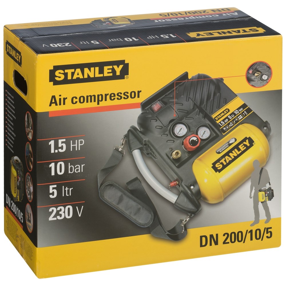 Kompresor Stanley AIR-BOSS, 5L, 10 bar, portativ