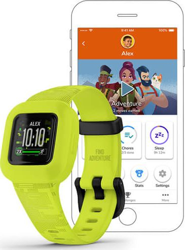 Byzylyk inteligjent Garmin Vivofit Junior 3, për fëmijë, Camouflage Green