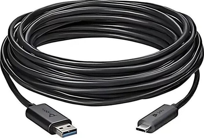 Kabllo USB HP Poly Active Optical 3.1, Type A në Type C, 10 m, i zi