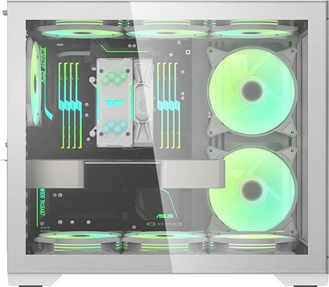 Kasë Darkflash C305, e bardhë, Midi Tower