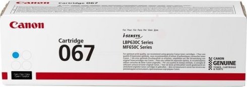 Toner printeri Canon 067 C, 1.25K faqe, cian