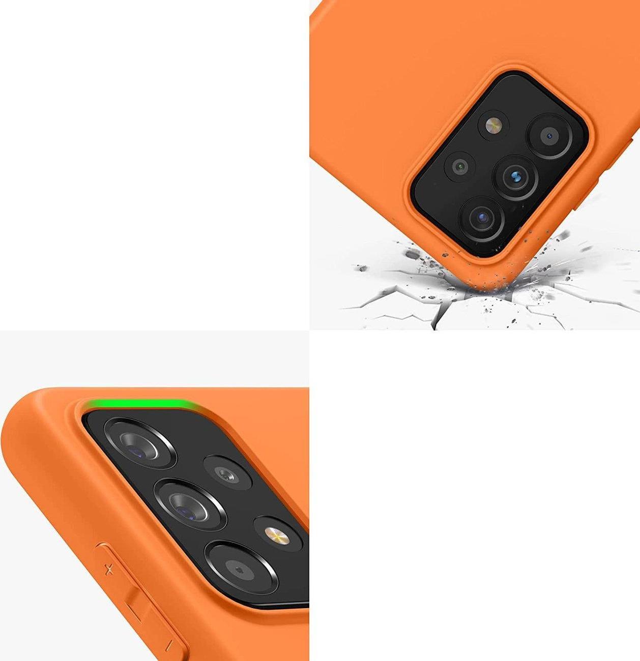 Mbulesë telefoni Hurtel Silicone Case për Samsung Galaxy A22 4G, silikon fleksibil, blu