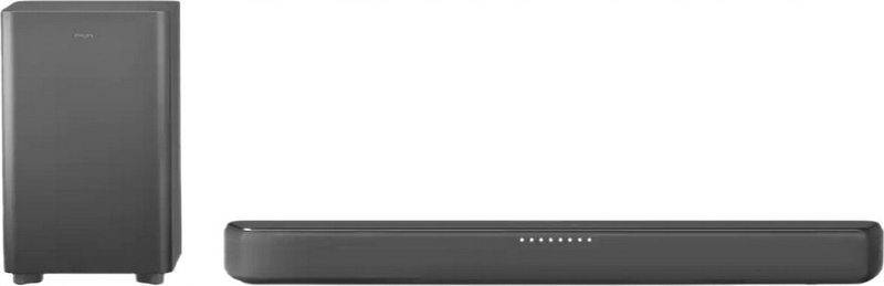 Soundbar Philips TAB5309-10, 2.1 kanale, subwoofer pa kabllo, gri e errët