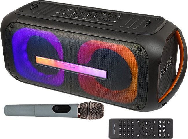 Kutí zanore Bluetooth Blow DJBox, 6.5", 6000mAh, e zezë
